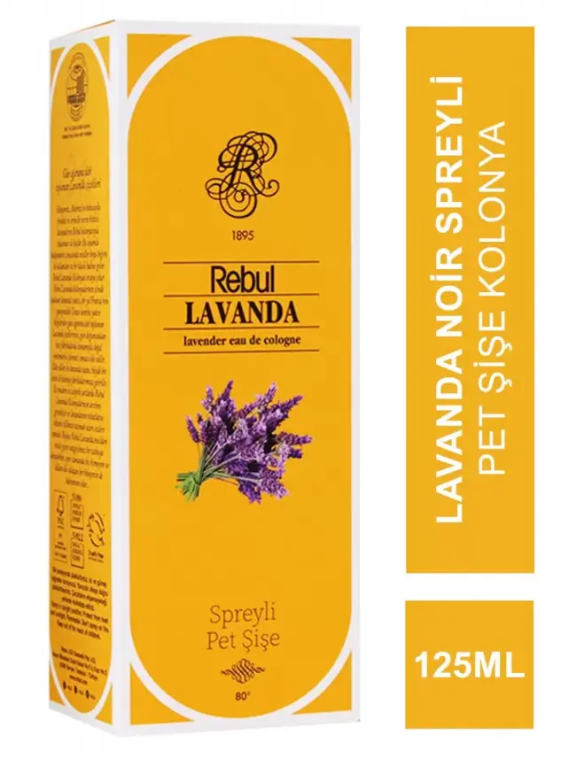 Rebul Lavanda Spreyli Pet Şişe Kolonya 125 ml - 1