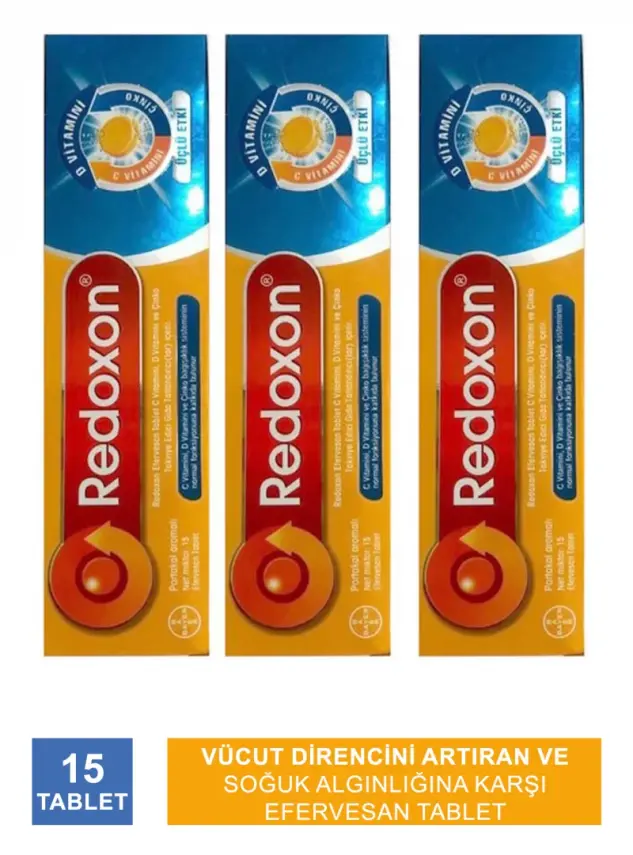 Redoxon 3'lü Etkili 15 Efervesan Tablet 3 Paket - 1