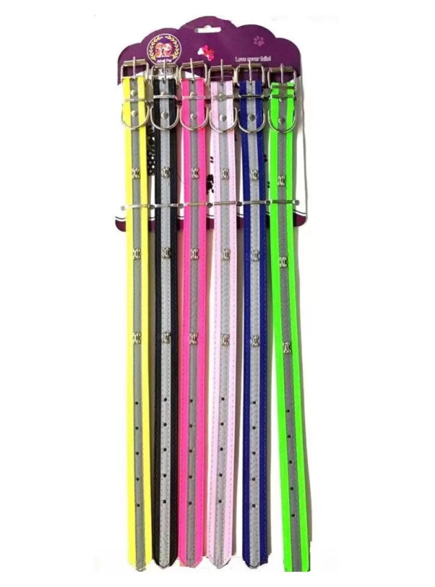 Reflektörlü Kemik Desen Boyun Tasma 51X2,5 Cm - Ans