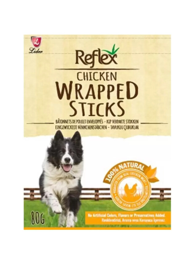 Reflex Köpek Tavuk Parçalı Çubuk 80 Gr - Reflex