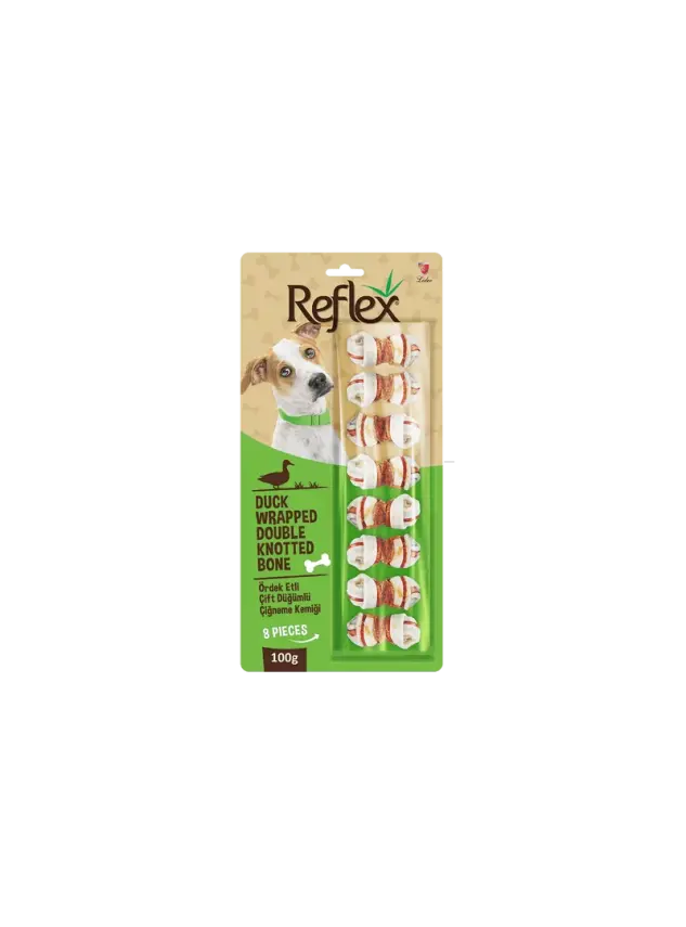 Reflex Ördek Etli Çift Düğümlü Kemik 8li 100 gr - 1