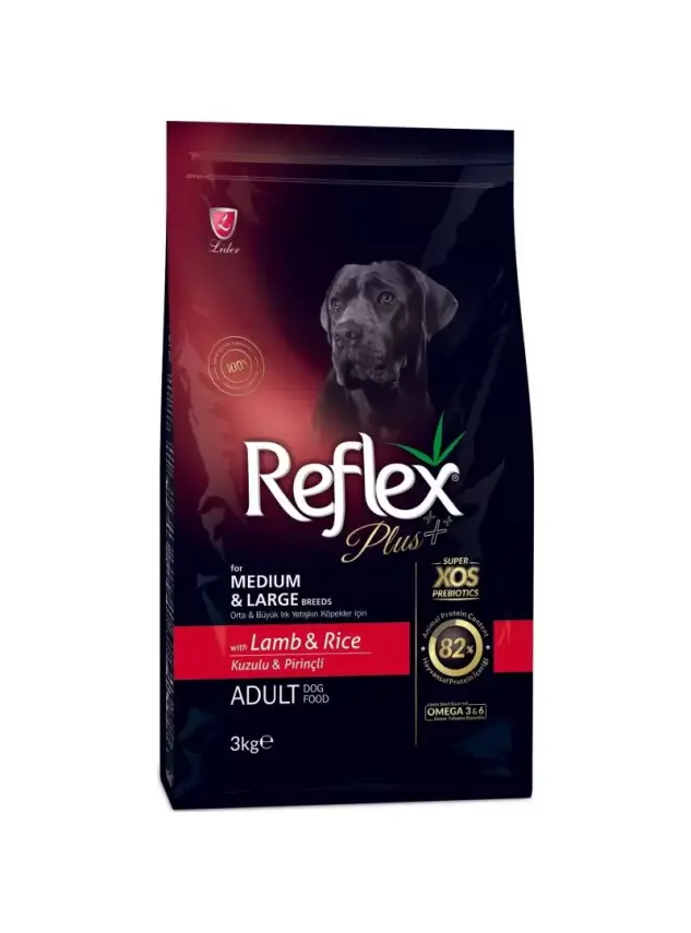 Reflex Plus Dog Medium & Large Adult 3 Kg Lamb - 1