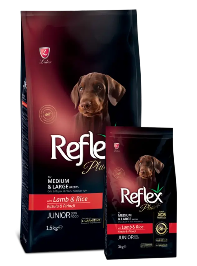 Reflex Plus Dog Medium & Large Junior 3 Kg Lamb - 1