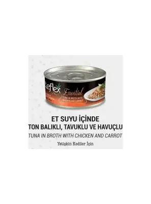 Reflex Plus+ Essential Et Suyu İçinde Ton Balıklı & Havuçlu Yetişkin Kedi Maması 70Gr - Diğer Bakım Ürünleri