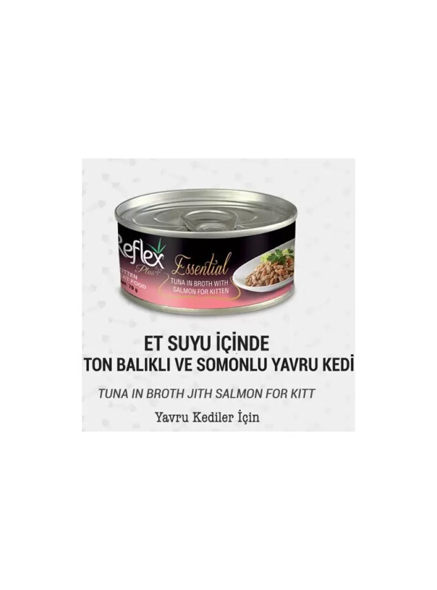 Reflex Plus+ Essential Et Suyu İçinde Ton Balıklı & Somonlu Yavru Kedi Maması 70Gr - Diğer Bakım Ürünleri