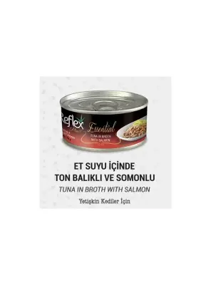 Reflex Plus+ Essential Et Suyu İçinde Ton Balıklı & Somonlu Yetişkin Kedi Maması 70Gr - Diğer Bakım Ürünleri
