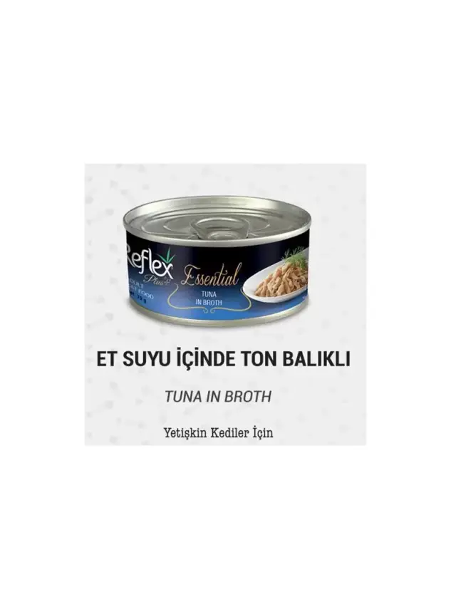 Reflex Plus+ Essential Et Suyu İçinde Ton Balıklı Yetişkin Kedi Maması 70Gr - 1