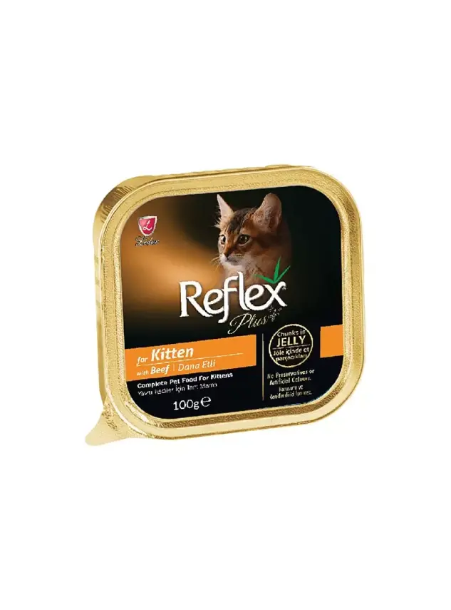Reflex Plus Pate Kitten Beef Jelly 100 Gr - 1