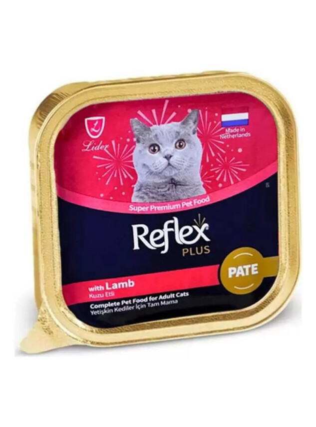 Reflex Plus Pate Kuzu Etli Yetişkin Kedi Maması 85 G - Reflex