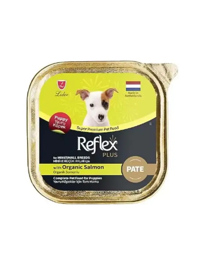 Reflex Plus Pate Organik Somonlu Mini Ve Küçük Irklar İçin Yavru Köpek Maması 85 G - 1