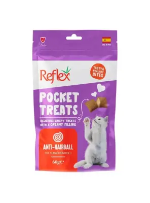 Reflex Pocket Treats Hairball Control 60g - Reflex