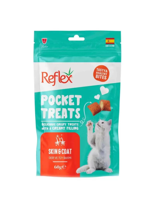 Reflex Pocket Treats Skin and Coats 60g - Reflex