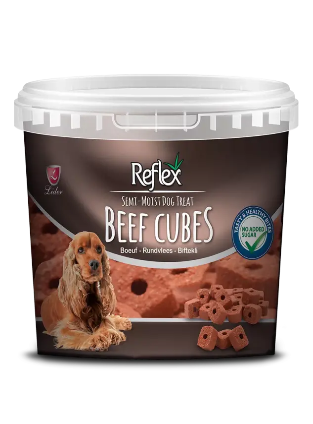 Reflex Semi-Moist Beef Küp Ödül Maması 500 Gr - 1