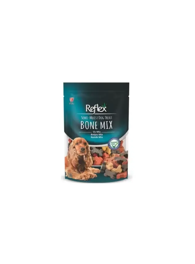 Reflex Semi-Moist Köpek Ödülü Kemik Mix 150 Gr - 1