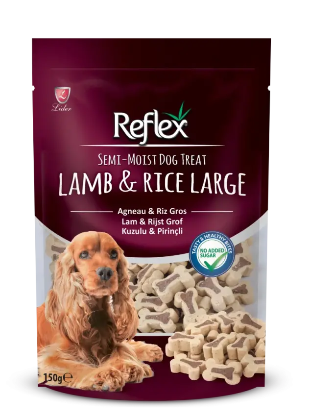 Reflex Semi-Moist Köpek Ödülü Kuzu&Prinç Large 150 Gr - 1