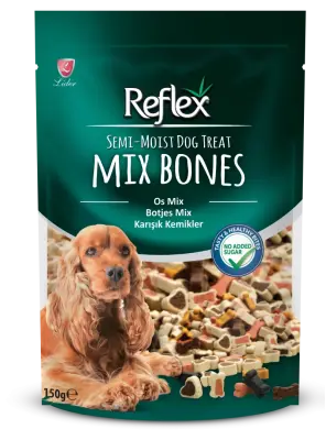 Reflex Semi-Moist Köpek Ödülü Mix Bones 150 Gr - Reflex