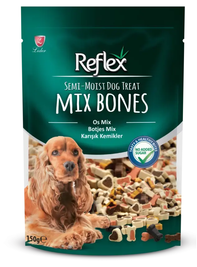 Reflex Semi-Moist Köpek Ödülü Mix Bones 150 Gr - 1
