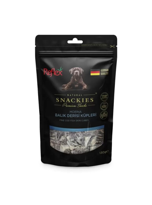 Reflex Snackıes Morina Balık Derisi Küpleri 130 G - Reflex
