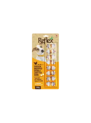 Reflex Tavuk Etli Çift Düğümlü Kemik 8li 100 gr - Reflex