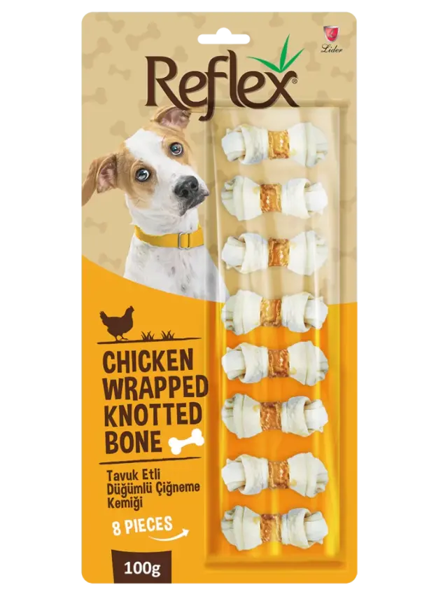 Reflex Tavuk Etli Düğümlü Kemik 8li 100 gr - 1