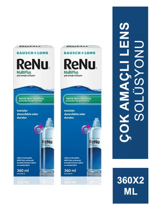 Renu Multiplus Lens Solüsyonu 2'li Ekonomik Paket 2 x 360 ml - RENU