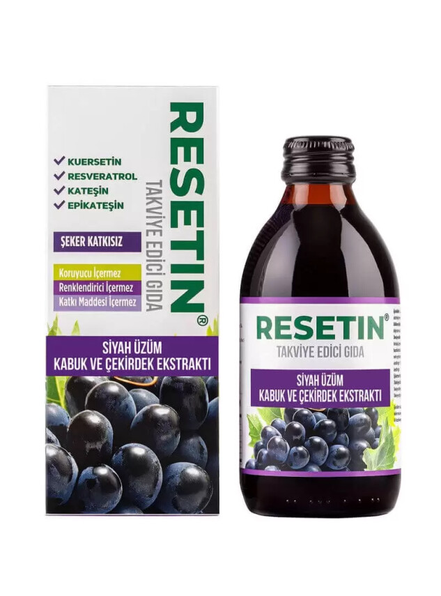 Resetin Siyah Üzüm Kabuk ve Çekirdek Ekstraktı 250 ml - Enoant