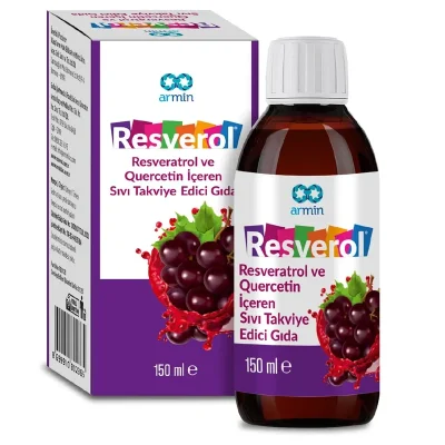 Resverol Resveratrol Ve Quercetin İçeren Sıvı Takviye Edici Gıda 150 ml - Armin