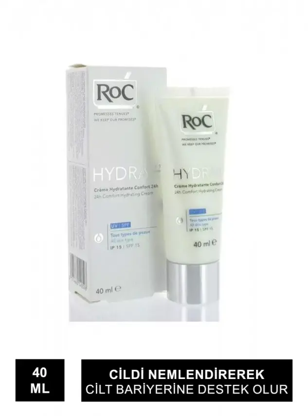 Roc Hydra +24h Comfort Nemlendirici Bakım Kremi 40ml - 1