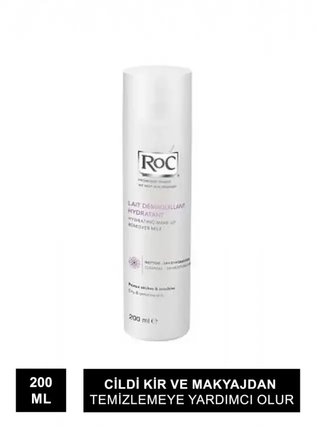 Roc Hydrating Make Up Remover Milk 200ml - 1