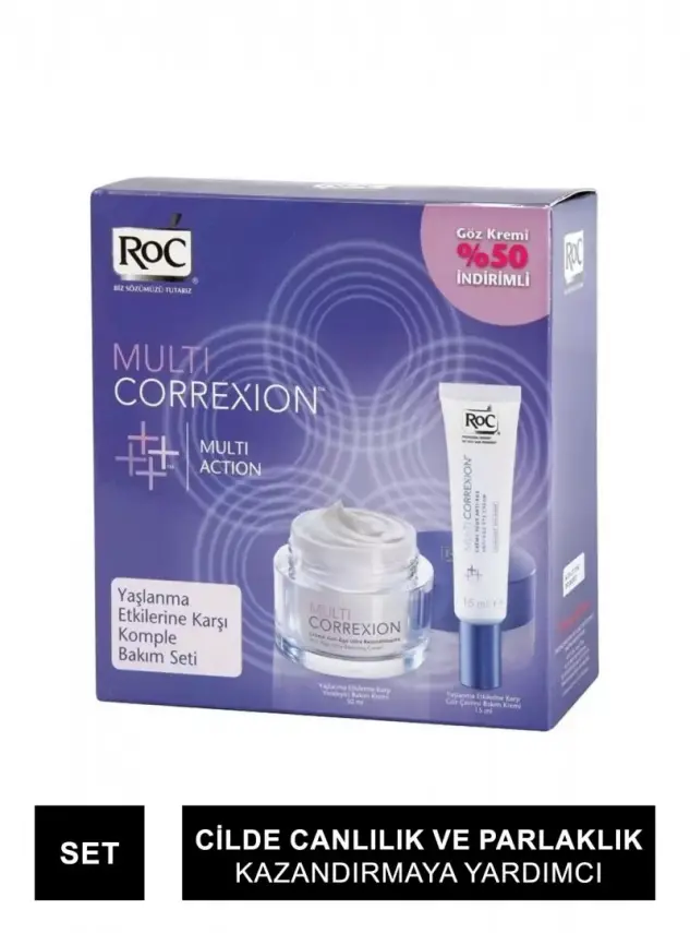 Roc Multi Correxion Yeniliyici Bakım Kremi + Göz Kremi % 50 İndirimli - 1