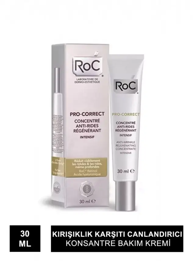 RoC Pro-Correct Kırışık Karşıtı Canlandırıcı Konsantre Yoğun Bakım Kremi 30ml - 1