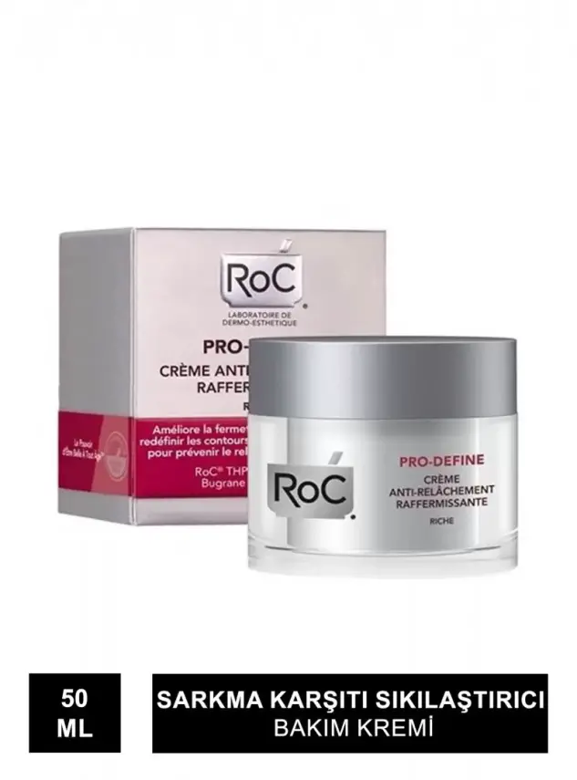 RoC Pro-Define Rich Sarkma Karşıtı Sıkılaştırıcı Bakım Kremi - Zengin Formül 50ml - 1