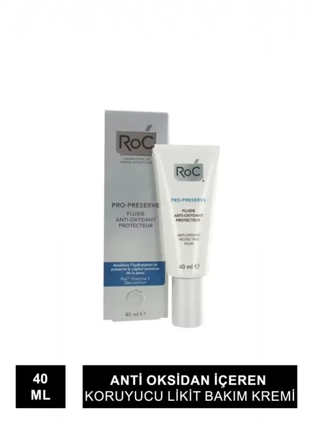 Roc Pro-Preserve Fluide - Anti Oksidan İçeren Koruyucu Likit Bakım Kremi 40Ml - 1