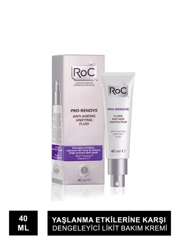 RoC Pro-Renove Fluide Yaşlanma Etkilerine Karşı Dengeleyici Likit Bakım Kremi 40ml - 1