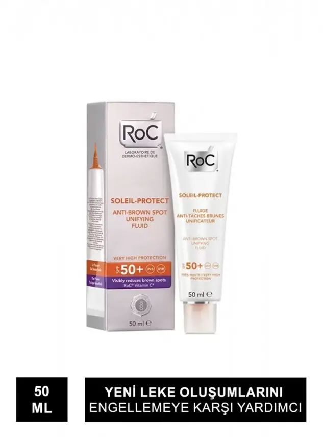 Roc Soleil Protexion Kahverengi Leke Karşıtı Nemlendirici Güneş Koruyucu Yüz Kremi SPF 50+ - 1