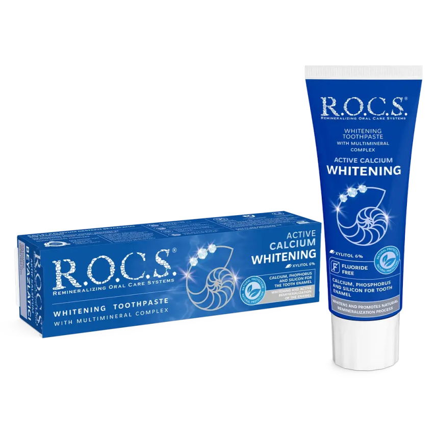 Rocs Aktif Kalsiyum Beyazlatıcı Diş Macunu 75 ml - 1