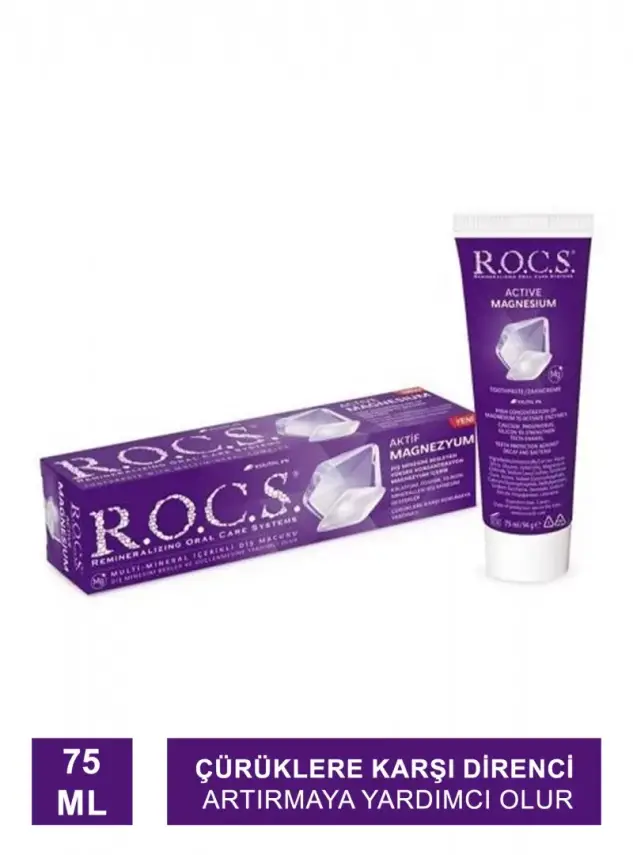 Rocs Aktif Magnezyum Diş Macunu 75 ml - 2