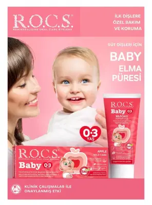 Rocs Baby Elma Püresi Tadında 0-3 Yaş Diş Macunu 45 gr - ROCS