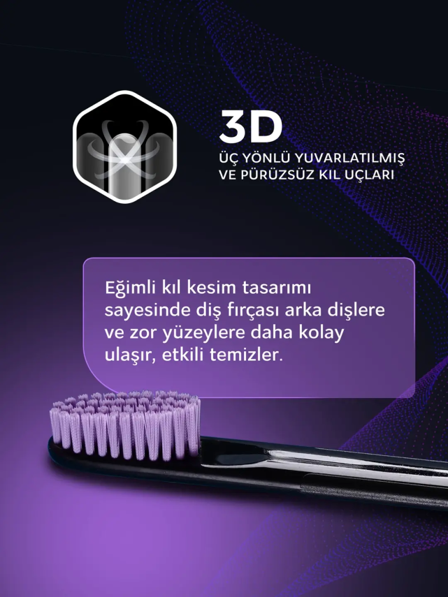 ROCS Black Edition Diş Fırçası Medium - 4