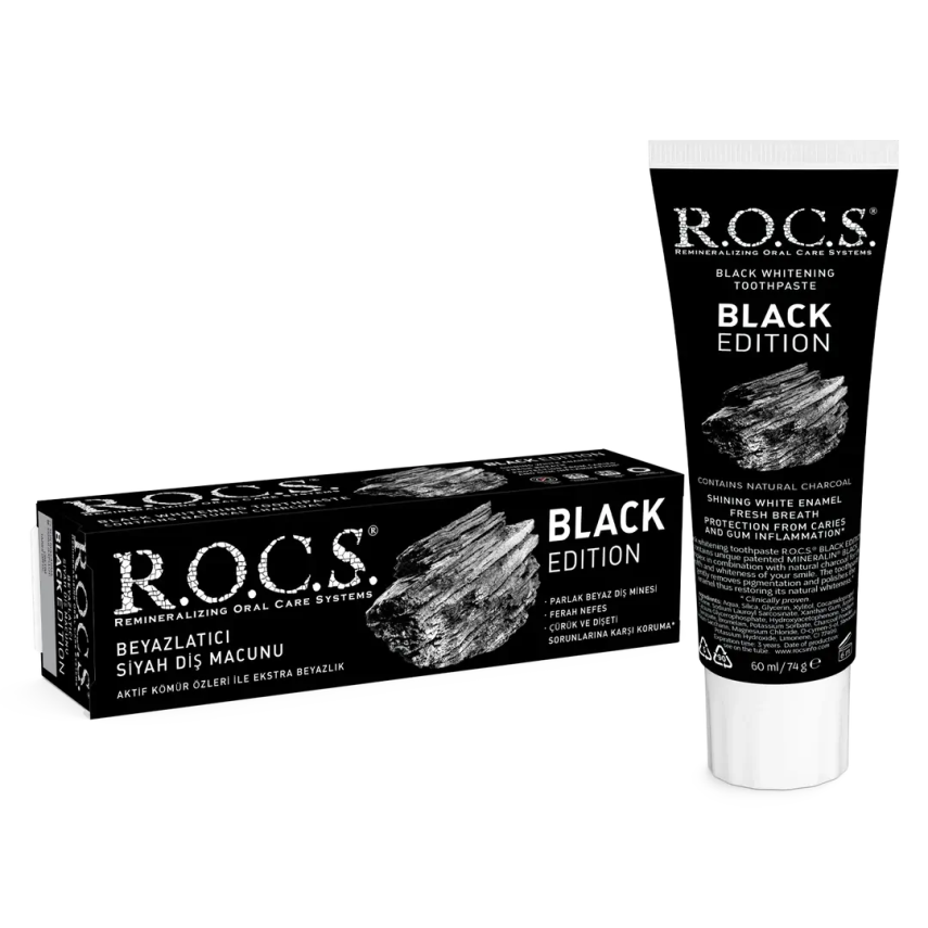 Rocs Black Edition Diş Macunu 60 ml - 1