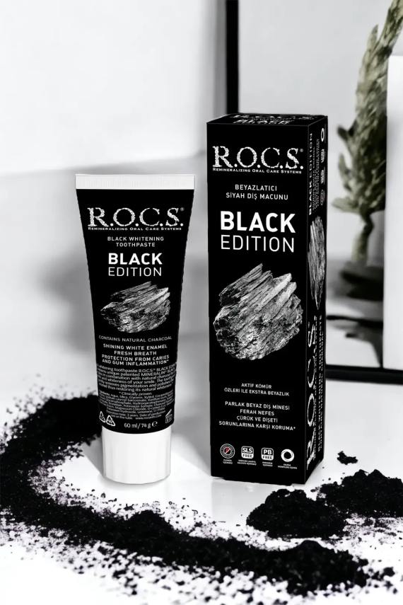 Rocs Black Edition Diş Macunu 60 ml - 3