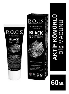 Rocs Black Edition Diş Macunu 60 ml - ROCS