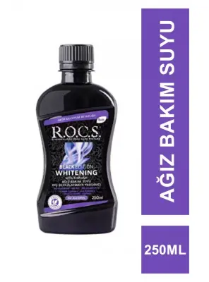 Rocs Black Edition Whitening Ağız Bakım Suyu 250 ml - ROCS