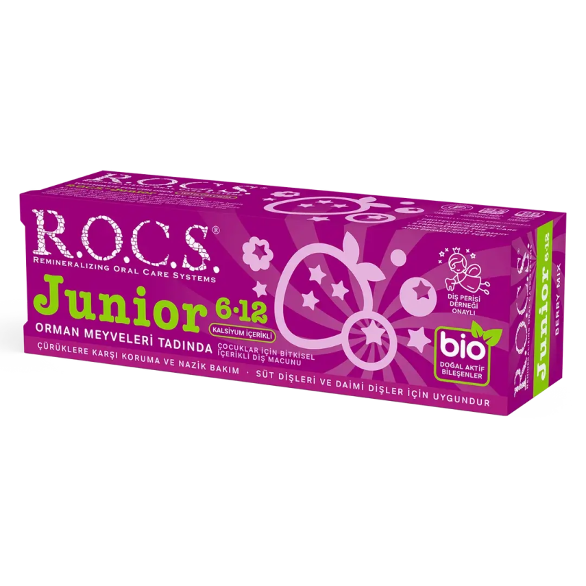 ROCS Junior 6-12 Yaş Diş Macunu - Orman Meyveleri Tadında 60 ml - 2