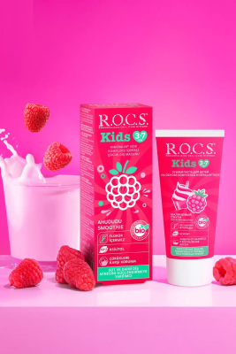 ROCS Kids Ahududu 3-7 Yaş Florürsüz Diş Macunu 35 ml - 3