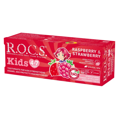 ROCS Kids Ahududu Ve Çilek 4-7 Yaş Diş Macunu 35 ml - 2