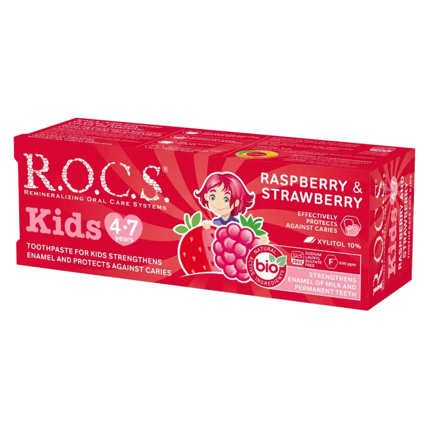 ROCS Kids Ahududu Ve Çilek 4-7 Yaş Diş Macunu 35 ml - 2
