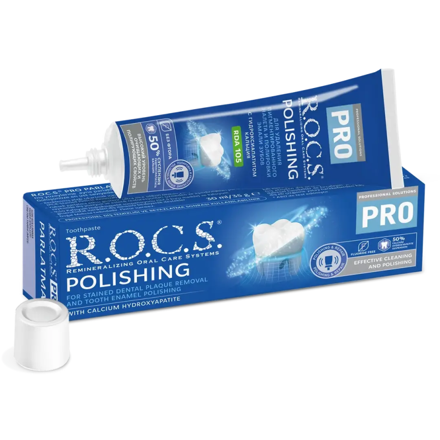 Rocs Pro Polishing Parlatma Diş Macunu 30 ml - 1
