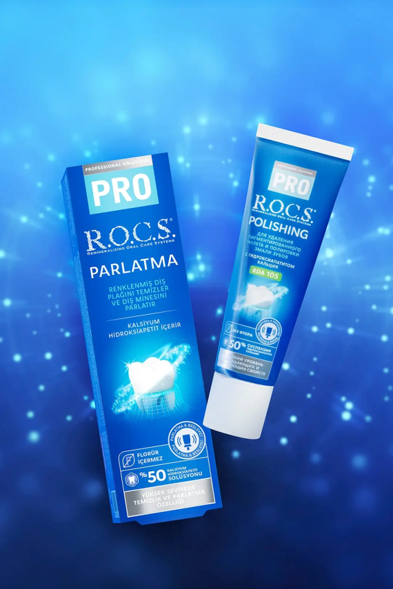 Rocs Pro Polishing Parlatma Diş Macunu 30 ml - 3
