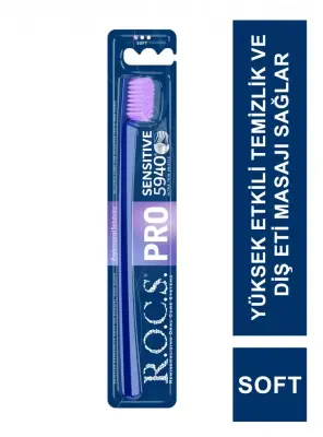 Rocs Pro Sensitive 5940 Soft Diş Fırçası - ROCS